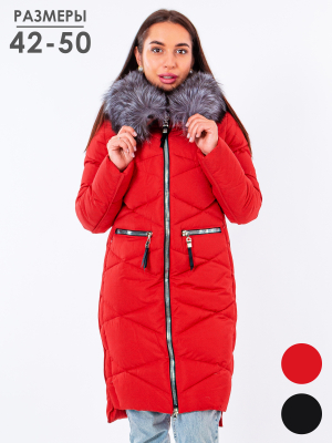  Женская Пальто женское зимнее Finebabycat - Цвет Красный от интернет-магазина женской одежды МегаТренд. Пальто женское зимнее Finebabycat - Цвет Красный лучшего качества, эксклюзивные предложения и акции, доставка во все регионы России