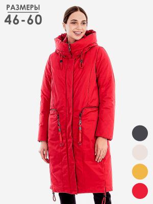  Женская Пальто женское зимнее Mishele - Цвет Красный от интернет-магазина женской одежды МегаТренд. Пальто женское зимнее Mishele - Цвет Красный лучшего качества, эксклюзивные предложения и акции, доставка во все регионы России