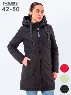  Женская Полупальто женское демисезонное Towmy - Цвет Черный от интернет-магазина женской одежды МегаТренд. Полупальто женское демисезонное Towmy - Цвет Черный лучшего качества, эксклюзивные предложения и акции, доставка во все регионы России