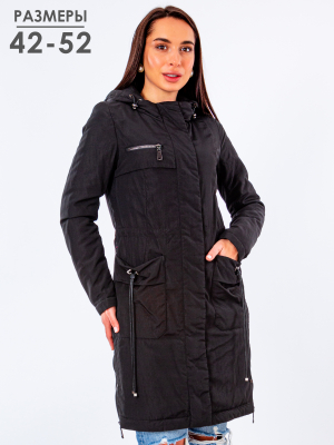  Женская Парка женская демисезонная Gessica Sabrina - Цвет Черный от интернет-магазина женской одежды МегаТренд. Парка женская демисезонная Gessica Sabrina - Цвет Черный лучшего качества, эксклюзивные предложения и акции, доставка во все регионы России