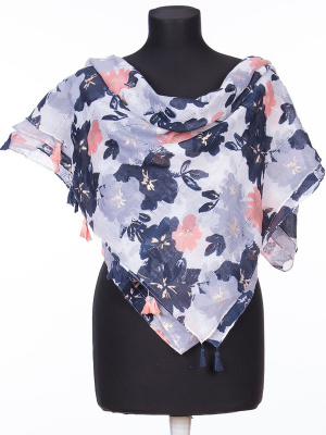  Женская Палантин Палантин - Цвет Синий от интернет-магазина женской одежды МегаТренд. Палантин Палантин - Цвет Синий лучшего качества, эксклюзивные предложения и акции, доставка во все регионы России