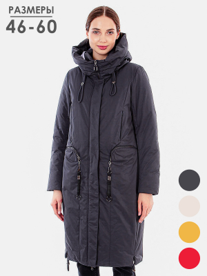  Женская Пальто женское зимнее Mishele - Цвет Графит от интернет-магазина женской одежды МегаТренд. Пальто женское зимнее Mishele - Цвет Графит лучшего качества, эксклюзивные предложения и акции, доставка во все регионы России