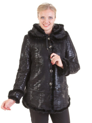  Женская Дубленка женская зимняя Towmy - Цвет Черный от интернет-магазина женской одежды МегаТренд. Дубленка женская зимняя Towmy - Цвет Черный лучшего качества, эксклюзивные предложения и акции, доставка во все регионы России