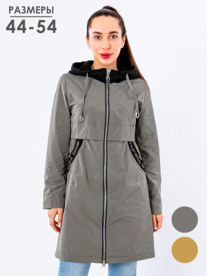  Женская Плащ летний Melisaciti - Цвет Темно-серый от интернет-магазина женской одежды МегаТренд. Плащ летний Melisaciti - Цвет Темно-серый лучшего качества, эксклюзивные предложения и акции, доставка во все регионы России