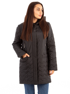  Женская Полупальто женское демисезонное Towmy - Цвет Черный от интернет-магазина женской одежды МегаТренд. Полупальто женское демисезонное Towmy - Цвет Черный лучшего качества, эксклюзивные предложения и акции, доставка во все регионы России