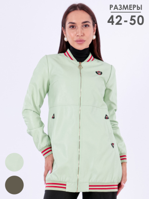  Женская Бомбер женский летний Zilanliya - Цвет Салат от интернет-магазина женской одежды МегаТренд. Бомбер женский летний Zilanliya - Цвет Салат лучшего качества, эксклюзивные предложения и акции, доставка во все регионы России