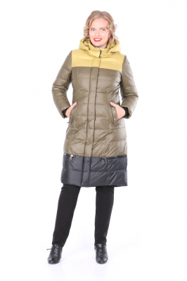  Женская Пальто женское зимнее Mishele - Цвет Олива от интернет-магазина женской одежды МегаТренд. Пальто женское зимнее Mishele - Цвет Олива лучшего качества, эксклюзивные предложения и акции, доставка во все регионы России