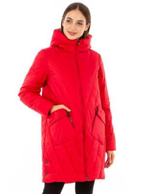  Женская Пальто женское зимнее Дилиса - Цвет Красный от интернет-магазина женской одежды МегаТренд. Пальто женское зимнее Дилиса - Цвет Красный лучшего качества, эксклюзивные предложения и акции, доставка во все регионы России