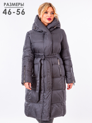  Женская Пальто женское зимнее Salco - Цвет Темно-серый от интернет-магазина женской одежды МегаТренд. Пальто женское зимнее Salco - Цвет Темно-серый лучшего качества, эксклюзивные предложения и акции, доставка во все регионы России