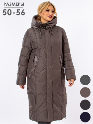  Женская Пальто женское зимнее Mishele - Цвет Темно-бежевый от интернет-магазина женской одежды МегаТренд. Пальто женское зимнее Mishele - Цвет Темно-бежевый лучшего качества, эксклюзивные предложения и акции, доставка во все регионы России