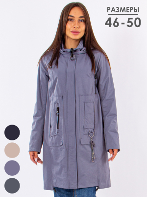  Женская Полупальто женское демисезонное Mishele - Цвет Голубой от интернет-магазина женской одежды МегаТренд. Полупальто женское демисезонное Mishele - Цвет Голубой лучшего качества, эксклюзивные предложения и акции, доставка во все регионы России