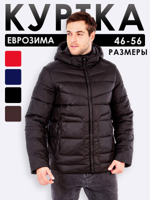  Женская Куртка мужская зимняя Indaco - Цвет Черный от интернет-магазина женской одежды МегаТренд. Куртка мужская зимняя Indaco - Цвет Черный лучшего качества, эксклюзивные предложения и акции, доставка во все регионы России