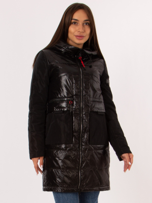  Женская Полупальто женское демисезонное Lusskiri - Цвет Черный от интернет-магазина женской одежды МегаТренд. Полупальто женское демисезонное Lusskiri - Цвет Черный лучшего качества, эксклюзивные предложения и акции, доставка во все регионы России