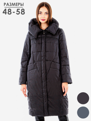  Женская Пальто женское зимнее Дилиса - Цвет Графит от интернет-магазина женской одежды МегаТренд. Пальто женское зимнее Дилиса - Цвет Графит лучшего качества, эксклюзивные предложения и акции, доставка во все регионы России