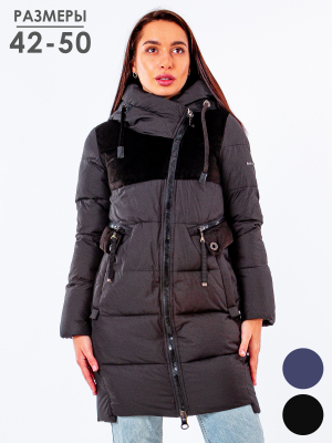  Женская Полупальто женское зимнее Lora Duvetti - Цвет Черный от интернет-магазина женской одежды МегаТренд. Полупальто женское зимнее Lora Duvetti - Цвет Черный лучшего качества, эксклюзивные предложения и акции, доставка во все регионы России