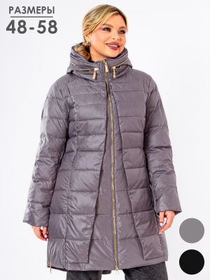  Женская Полупальто женское зимнее Black Leopard - Цвет Светло-серый от интернет-магазина женской одежды МегаТренд. Полупальто женское зимнее Black Leopard - Цвет Светло-серый лучшего качества, эксклюзивные предложения и акции, доставка во все регионы России