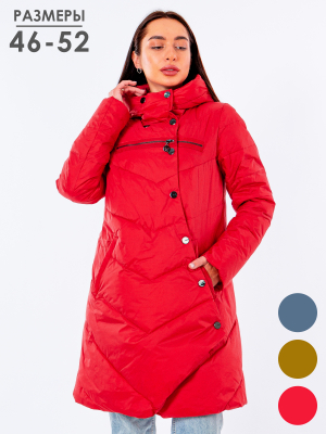  Женская Полупальто женское зимнее Дилиса - Цвет Красный от интернет-магазина женской одежды МегаТренд. Полупальто женское зимнее Дилиса - Цвет Красный лучшего качества, эксклюзивные предложения и акции, доставка во все регионы России