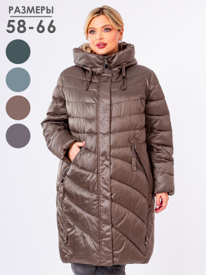  Женская Пальто женское зимнее Дилиса - Цвет Бежевый от интернет-магазина женской одежды МегаТренд. Пальто женское зимнее Дилиса - Цвет Бежевый лучшего качества, эксклюзивные предложения и акции, доставка во все регионы России