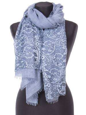  Женская Палантин Палантин - Цвет Синий от интернет-магазина женской одежды МегаТренд. Палантин Палантин - Цвет Синий лучшего качества, эксклюзивные предложения и акции, доставка во все регионы России