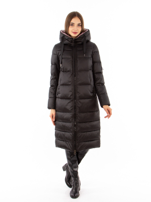  Женская Пальто женское зимнее Lora Duvetti - Цвет Черный от интернет-магазина женской одежды МегаТренд. Пальто женское зимнее Lora Duvetti - Цвет Черный лучшего качества, эксклюзивные предложения и акции, доставка во все регионы России