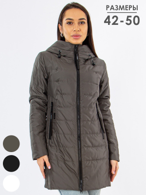  Женская Полупальто женское демисезонное Lusskiri - Цвет Хаки от интернет-магазина женской одежды МегаТренд. Полупальто женское демисезонное Lusskiri - Цвет Хаки лучшего качества, эксклюзивные предложения и акции, доставка во все регионы России