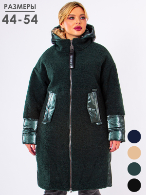  Женская Пальто женское зимнее Gessica Sabrina - Цвет Изумруд от интернет-магазина женской одежды МегаТренд. Пальто женское зимнее Gessica Sabrina - Цвет Изумруд лучшего качества, эксклюзивные предложения и акции, доставка во все регионы России