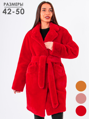  Женская Шуба женская зимняя Banicota - Цвет Красный от интернет-магазина женской одежды МегаТренд. Шуба женская зимняя Banicota - Цвет Красный лучшего качества, эксклюзивные предложения и акции, доставка во все регионы России
