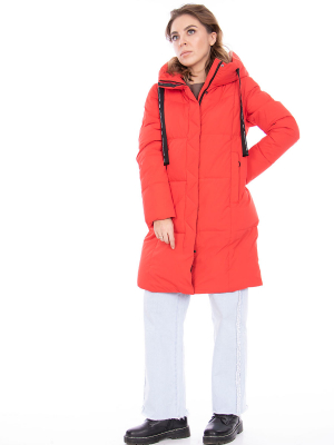  Женская Полупальто женское зимнее Towmy - Цвет Красный от интернет-магазина женской одежды МегаТренд. Полупальто женское зимнее Towmy - Цвет Красный лучшего качества, эксклюзивные предложения и акции, доставка во все регионы России