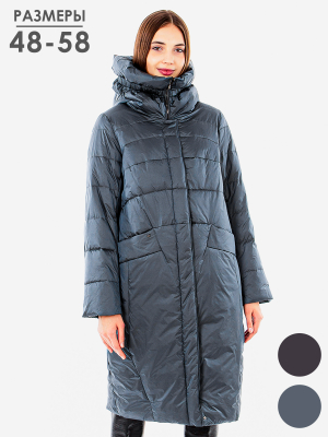  Женская Пальто женское зимнее Дилиса - Цвет Темно-серый от интернет-магазина женской одежды МегаТренд. Пальто женское зимнее Дилиса - Цвет Темно-серый лучшего качества, эксклюзивные предложения и акции, доставка во все регионы России