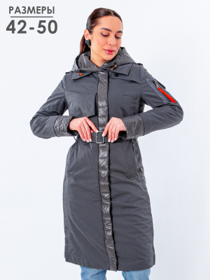  Женская Пальто женское демисезонное Clasna - Цвет Темно-серый от интернет-магазина женской одежды МегаТренд. Пальто женское демисезонное Clasna - Цвет Темно-серый лучшего качества, эксклюзивные предложения и акции, доставка во все регионы России
