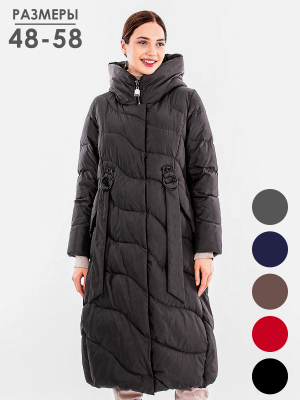  Женская Пальто женское зимнее Дилиса - Цвет Графит от интернет-магазина женской одежды МегаТренд. Пальто женское зимнее Дилиса - Цвет Графит лучшего качества, эксклюзивные предложения и акции, доставка во все регионы России