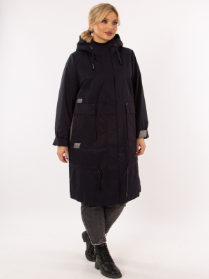  Женская Пальто женское демисезонное Mishele - Цвет Темно-синий от интернет-магазина женской одежды МегаТренд. Пальто женское демисезонное Mishele - Цвет Темно-синий лучшего качества, эксклюзивные предложения и акции, доставка во все регионы России