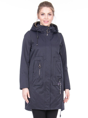  Женская Полупальто женское демисезонное Mishele - Цвет Темно-синий от интернет-магазина женской одежды МегаТренд. Полупальто женское демисезонное Mishele - Цвет Темно-синий лучшего качества, эксклюзивные предложения и акции, доставка во все регионы России