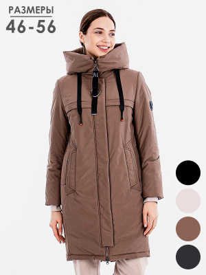  Женская Полупальто женское зимнее Дилиса - Цвет Коричневый от интернет-магазина женской одежды МегаТренд. Полупальто женское зимнее Дилиса - Цвет Коричневый лучшего качества, эксклюзивные предложения и акции, доставка во все регионы России