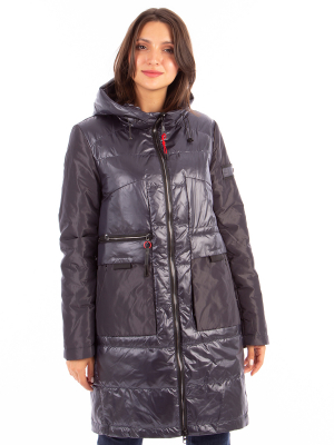  Женская Полупальто женское демисезонное Lusskiri - Цвет Темно-синий от интернет-магазина женской одежды МегаТренд. Полупальто женское демисезонное Lusskiri - Цвет Темно-синий лучшего качества, эксклюзивные предложения и акции, доставка во все регионы России