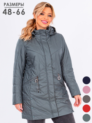  Женская Полупальто женское демисезонное Mishele - Цвет Олива от интернет-магазина женской одежды МегаТренд. Полупальто женское демисезонное Mishele - Цвет Олива лучшего качества, эксклюзивные предложения и акции, доставка во все регионы России