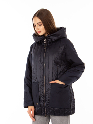  Женская Куртка женская демисезонная Mishele - Цвет Темно-синий от интернет-магазина женской одежды МегаТренд. Куртка женская демисезонная Mishele - Цвет Темно-синий лучшего качества, эксклюзивные предложения и акции, доставка во все регионы России