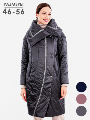  Женская Полупальто женское зимнее Дилиса - Цвет Графит от интернет-магазина женской одежды МегаТренд. Полупальто женское зимнее Дилиса - Цвет Графит лучшего качества, эксклюзивные предложения и акции, доставка во все регионы России