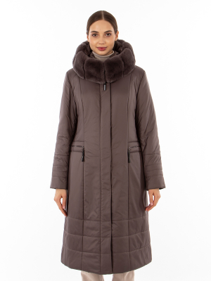  Женская Пальто женское зимнее Дилиса - Цвет Коричневый от интернет-магазина женской одежды МегаТренд. Пальто женское зимнее Дилиса - Цвет Коричневый лучшего качества, эксклюзивные предложения и акции, доставка во все регионы России