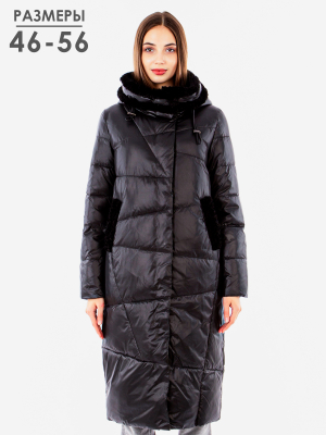  Женская Пальто женское зимнее Karuna - Цвет Черный от интернет-магазина женской одежды МегаТренд. Пальто женское зимнее Karuna - Цвет Черный лучшего качества, эксклюзивные предложения и акции, доставка во все регионы России