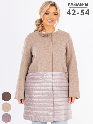  Женская Полупальто женское демисезонное Chiago - Цвет Светло-серый от интернет-магазина женской одежды МегаТренд. Полупальто женское демисезонное Chiago - Цвет Светло-серый лучшего качества, эксклюзивные предложения и акции, доставка во все регионы России