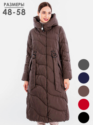  Женская Пальто женское зимнее Дилиса - Цвет Темно-бежевый от интернет-магазина женской одежды МегаТренд. Пальто женское зимнее Дилиса - Цвет Темно-бежевый лучшего качества, эксклюзивные предложения и акции, доставка во все регионы России