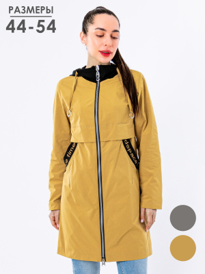  Женская Плащ летний Melisaciti - Цвет Охра от интернет-магазина женской одежды МегаТренд. Плащ летний Melisaciti - Цвет Охра лучшего качества, эксклюзивные предложения и акции, доставка во все регионы России