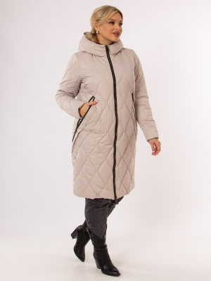  Женская Пальто женское зимнее Mishele - Цвет Белый от интернет-магазина женской одежды МегаТренд. Пальто женское зимнее Mishele - Цвет Белый лучшего качества, эксклюзивные предложения и акции, доставка во все регионы России