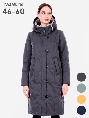  Женская Пальто женское зимнее Mishele - Цвет Темно-серый от интернет-магазина женской одежды МегаТренд. Пальто женское зимнее Mishele - Цвет Темно-серый лучшего качества, эксклюзивные предложения и акции, доставка во все регионы России