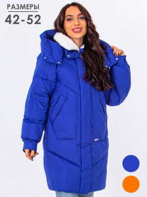  Женская Полупальто женское зимнее Visdeer - Цвет Синий от интернет-магазина женской одежды МегаТренд. Полупальто женское зимнее Visdeer - Цвет Синий лучшего качества, эксклюзивные предложения и акции, доставка во все регионы России
