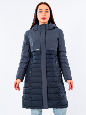  Женская Полупальто женское зимнее Icedewy - Цвет Синий от интернет-магазина женской одежды МегаТренд. Полупальто женское зимнее Icedewy - Цвет Синий лучшего качества, эксклюзивные предложения и акции, доставка во все регионы России