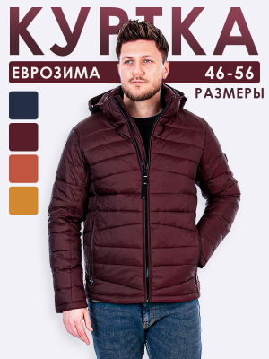  Женская Куртка мужская зимняя Indaco - Цвет Бордовый от интернет-магазина женской одежды МегаТренд. Куртка мужская зимняя Indaco - Цвет Бордовый лучшего качества, эксклюзивные предложения и акции, доставка во все регионы России