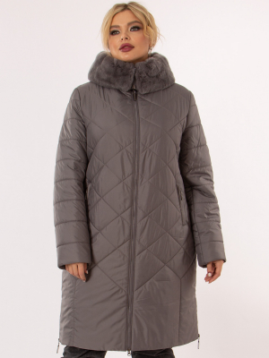  Женская Пальто женское зимнее Дилиса - Цвет Светло-серый от интернет-магазина женской одежды МегаТренд. Пальто женское зимнее Дилиса - Цвет Светло-серый лучшего качества, эксклюзивные предложения и акции, доставка во все регионы России