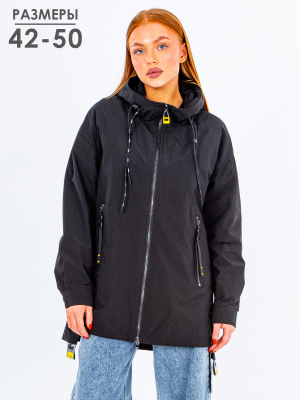  Женская Ветровка женская летняя Lusskiri - Цвет Черный от интернет-магазина женской одежды МегаТренд. Ветровка женская летняя Lusskiri - Цвет Черный лучшего качества, эксклюзивные предложения и акции, доставка во все регионы России